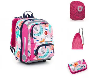 Topgal Tornister szkolny w kwiaty BEBE 22001 - - Plecaki szkolne i tornistry - miniaturka - grafika 2