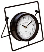 Zegary - Atmosphera Metalowy zegar CALEDONIAN stołowy czarny B01N8VJ3HV - miniaturka - grafika 1