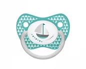 Smoczki uspokajające - Canpol babies Canpol Smoczek siliknowy anatomiczny Let's Celebrate 0-6 m-cy : Kolor - Niebieski - miniaturka - grafika 1