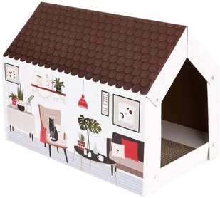 zooplus Exclusive Domek dla kota XL Home z matą do drapania, wersja zimowa - Dł. x szer. x wys.: 58 x 36 x 41 cm - Legowiska dla kotów zooplus Exclusive Domek dla kota XL Home z matą do drapania, wersja zimowa - Dł. x szer. x wys.: 58 x 36 x 41 cm - Legowiska dla kotów - miniaturka - grafika 1