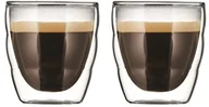 Szklanki - Bodum Pilatus komplet 2 dwuściankowych, izolowanych, przezroczystych szklanek, przezroczysty, 0,08 l 11477-10 - miniaturka - grafika 1