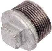 Łączniki, trójniki, kształtki - Invena Korek T9 z obrzeżem ocynkowany 5/4" - miniaturka - grafika 1