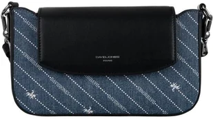 David Jones Lumarko Mała Listonoszka Damska Obszyta Dżinsowym Materiałem ! CH21051 BLUE JEANS Rov - Torebki damskie - miniaturka - grafika 2
