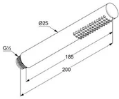 Słuchawki prysznicowe - Kludi Nova Fonte Słuchawka prysznicowa chrom 3912005-00 - miniaturka - grafika 1