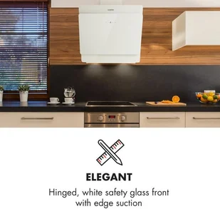 Klarstein Aurica 60 Biały (CGCH3-Aurica-60-WH) - Okapy kuchenne - miniaturka - grafika 2