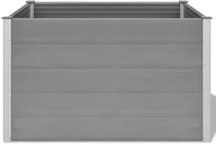 vidaXL Donica ogrodowa z WPC, 150x100x91 cm, szara - Donice - miniaturka - grafika 3