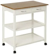 Regały - Regał na kółkach z 2 półkami i 2 szufladami 100187 - miniaturka - grafika 1