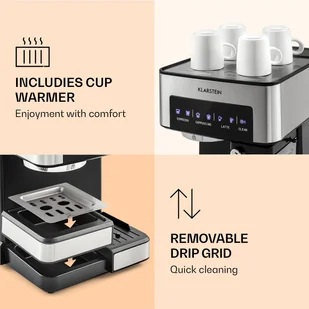 Ekspres do kawy Klarstein Arabica Comfort TK42-ArabicaC - Ekspresy do kawy - miniaturka - grafika 7