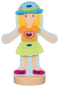Układanki dla dzieci - Goki Lalka Justynka do ubierania 58724 - miniaturka - grafika 1