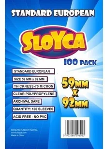 Baldar Koszulki Standard European 59x92mm (100szt) SLOYCA - Akcesoria do gier planszowych - miniaturka - grafika 2