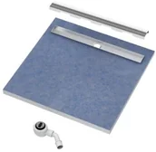 Odpływy liniowe - Schedpol Odpływ liniowy płyta spadkowa 80x80 cm ruszt STEEL 10.021/OLSL - miniaturka - grafika 1