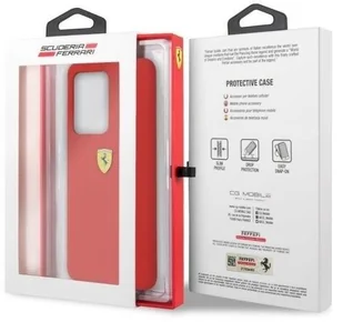 Ferrari Hardcase FESSIHCS69RE S20 Ultra G988 czerwony/red Silicone hurtel-60971-0 - Etui i futerały do telefonów - miniaturka - grafika 7