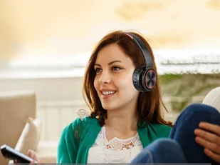 Picun B12 czarno-czerwone - Słuchawki - miniaturka - grafika 7