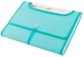Artykuły biurowe - D.rect Teczka A4 12 przegródek miętowa - miniaturka - grafika 1