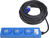 Przedłużacze i rozgałęźniki - HBF ProPlus ProPlus z 3 gniazdami i wtyczką schuko 20 m 2 USB 424735 - miniaturka - grafika 1