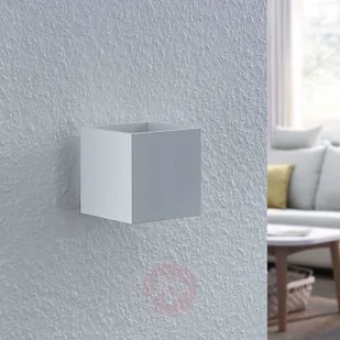 LINDBY Lindby Mirza lampa ścienna, kątowy, biała - Lampy ścienne - miniaturka - grafika 3