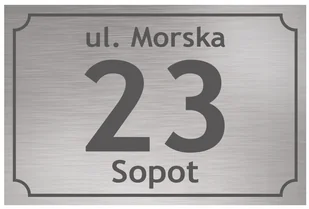 Tabliczka Adresowa z numerem domu tablica 30x20 cm - Numery na dom - miniaturka - grafika 20