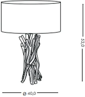 Ideal Lux Lampa Biurkowa Driftwood Tl1 129570 Średnica 40,0 Wys. 52,0 - Lampy stojące - miniaturka - grafika 2