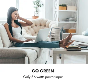 Klarstein Klarstein Maxfresh Ocean, 3 w 1, klimatyzer, schładzacz powietrza, wentylator nawilżacz powietrza, 444 m/h, 55W, przenośnyKlarstein ACO6-MaxfreshOceanWB - Klimatory - miniaturka - grafika 4