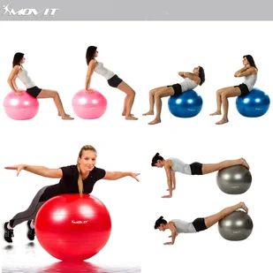 Movit CZERWONA PIŁKA STABILIZUJĄCA REHABILITACYJA 85 CM 20040847 - Piłki do ćwiczeń - miniaturka - grafika 8