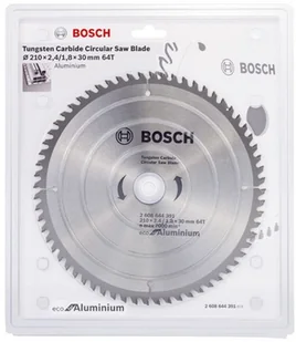 Bosch BOSCH_elektonarzedzia BOSCH_elektonarzedzia Tarcza do pilarki ECO do aluminium 210x2.4/1.8x30 mm 64T 2608644391) 2608644391 2608644391 - Materiały ścierne - miniaturka - grafika 2