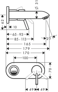 Hansgrohe Talis S2 31618000 - Baterie podtynkowe - miniaturka - grafika 2