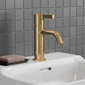 Baterie umywalkowe - Ideal Standard Joy Bateria umywalkowa bez korka złota BC776A2 - miniaturka - grafika 1