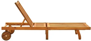 vidaXL Leżak lite drewno akacjowe 311871 - Leżaki ogrodowe - miniaturka - grafika 5