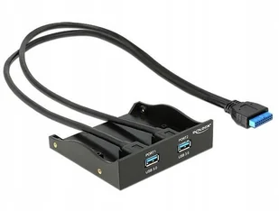 Delock Frontpanel Usb 3.0 X2 Do Zatoki - Części i akcesoria do laptopów - miniaturka - grafika 3
