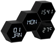 Zegary - Karlsson Budzik Six In The Mix black by KA5805BK - miniaturka - grafika 1