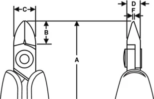 BAHCO ucinaki skośne serii RX Flush, Ergo, rozmiar XS 133mm, [RX 8131] - Kombinerki i obcęgi - miniaturka - grafika 6