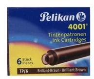 Pelikan NABOJE KRÓTKIE TP 6szt BRĄZOWE - Naboje i atramenty - miniaturka - grafika 3