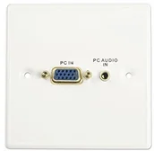 Akcesoria car audio - LINDY Lindy VGA/Audio płyta czołowa, wykonana z tworzywa sztucznego 60212 - miniaturka - grafika 1