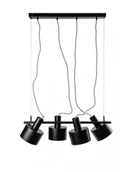 Lampy sufitowe - Ummo Lampa sufitowa wisząca Enkel 4 EN4422P0) Ummo oplot poliestrowy czarny - miniaturka - grafika 1