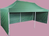 Pawilony ogrodowe - Expodom Namiot imprezowy 3x6m- profil aluminiowy sześciokątny, Zielony - miniaturka - grafika 1
