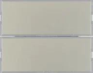 Systemy inteligentnych domów - Berker Hager Hager KNX easy K.1/K.5 stal szlachetna Przycisk 2-krotny z polem opisowym diodami LED RGB i czujnikiem temperatury B_80162773 - miniaturka - grafika 1