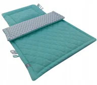 Pościel dla dzieci - Pościel komplet do wózka Velvet 75x100 mięta Olka - miniaturka - grafika 1