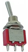 Podzespoły elektroniczne - Velleman Przełącznik dźwigniowy VERTICAL TOGGLE SWITCH SPDT ON-ON - PCB TYPE 8013C - miniaturka - grafika 1
