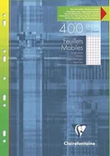 Wkłady do segregatora - Clairefontaine 1731 °C wkłady do kołonotatnika DIN A4 (francuska linie, 50 kartek, 210 X 297 MM) Biały, biały 17922C - miniaturka - grafika 1