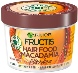 Garnier Fructis Hair Food, maska do włosów suchych Macadamia, 390 ml - Maski do włosów - miniaturka - grafika 3