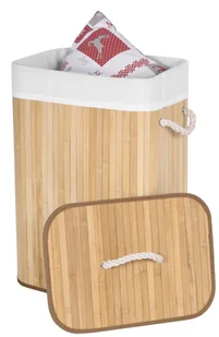 Kosz bambusowy na pranie 72L 1 komorowy naturalny - Kosze na bieliznę - miniaturka - grafika 6