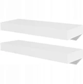 Półki i regały dla dzieci - Półki ścienne, 4 szt., białe, 40 cm - miniaturka - grafika 1