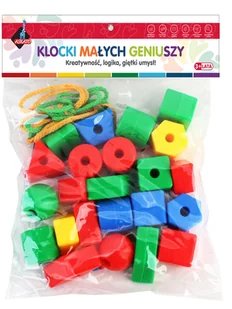 Askato Klocki Geometryczne 22 elementy - Zabawki konstrukcyjne - miniaturka - grafika 3