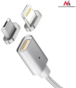 Maclean Kabel micro USB magnetyczny silver MCE160 Quick & Fast Charge - Kable USB - miniaturka - grafika 2