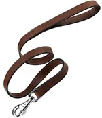 Smycze dla psów - Ferplast ferplast smyczy psa VIP, wykonane ze skóry, brązowy - miniaturka - grafika 1
