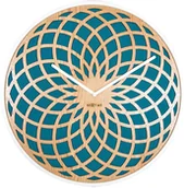 Zegary - Nextime Zegar ścienny Sun Big turkusowy 3149TQ - miniaturka - grafika 1