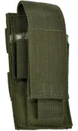 Akcesoria myśliwskie - Mil-Tec Ładownica Pojedyncza na Magazynki do Pistoletu MOLLE Olive 13495401 - miniaturka - grafika 1