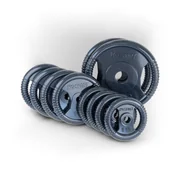 Obciążenia - K-SPORT Zestaw obciążeń żeliwnych 100kg: 2 x 20 kg, 4 x 10 kg, 4 x 5 kg K-SPORT - miniaturka - grafika 1