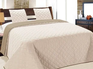 Euromat Dwustronna Narzuta Vigo II Cappuccino Ecru 10 220x240+2x40x40 12976 - Narzuty - miniaturka - grafika 4