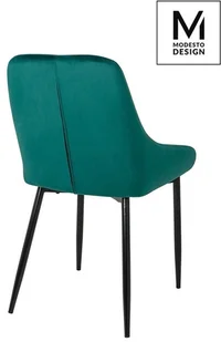 Modesto Krzesło Clover Velvet Czarny - Krzesła - miniaturka - grafika 19